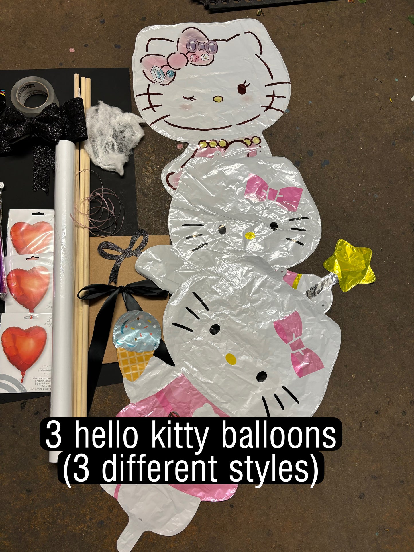 Spooky balloon DIY SET🎃🖤