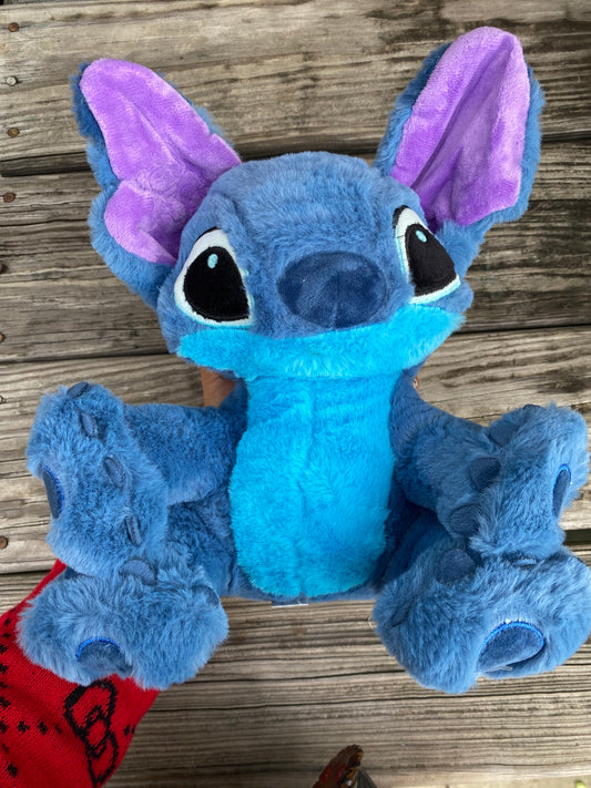 Blue soft Stitch plush