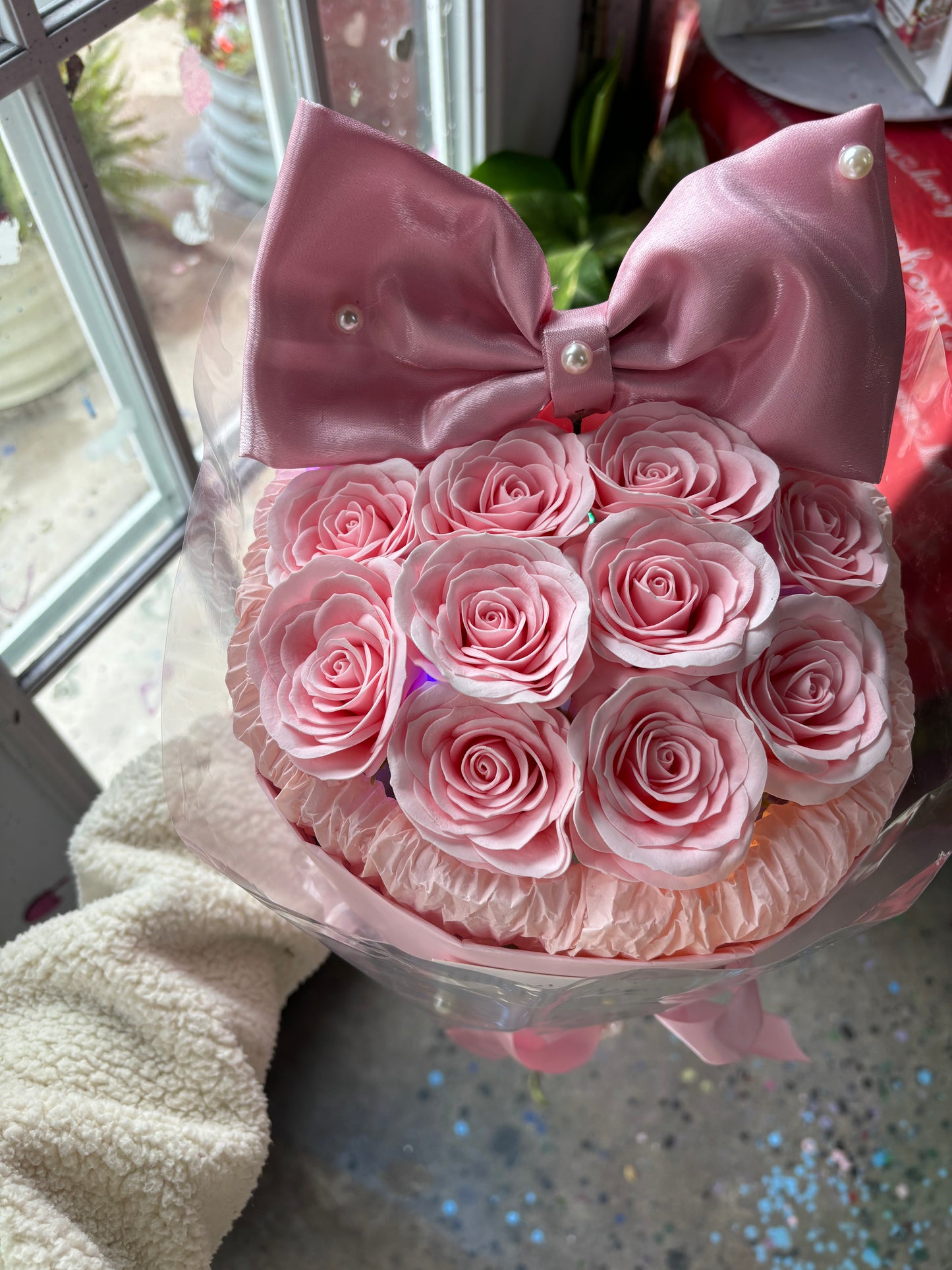 Pink roses eternal bouquet 🎀