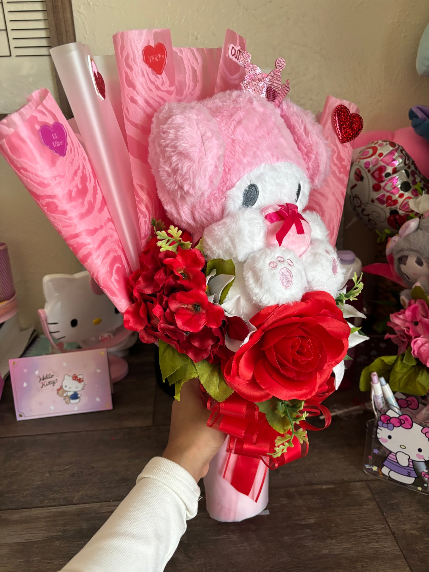 Princess My Melody Valentines plushy bouquet💘