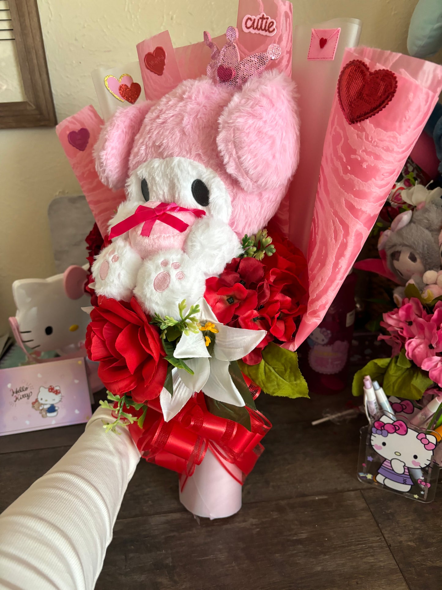 Princess My Melody Valentines plushy bouquet💘