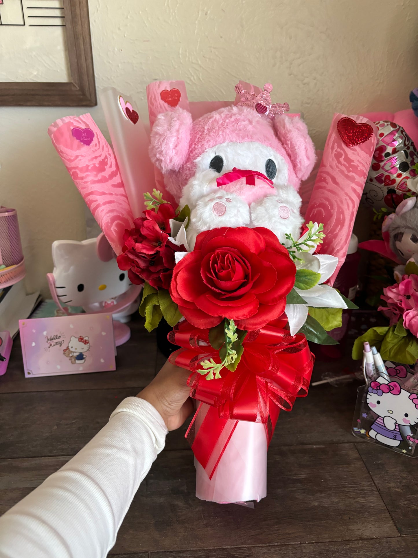 Princess My Melody Valentines plushy bouquet💘