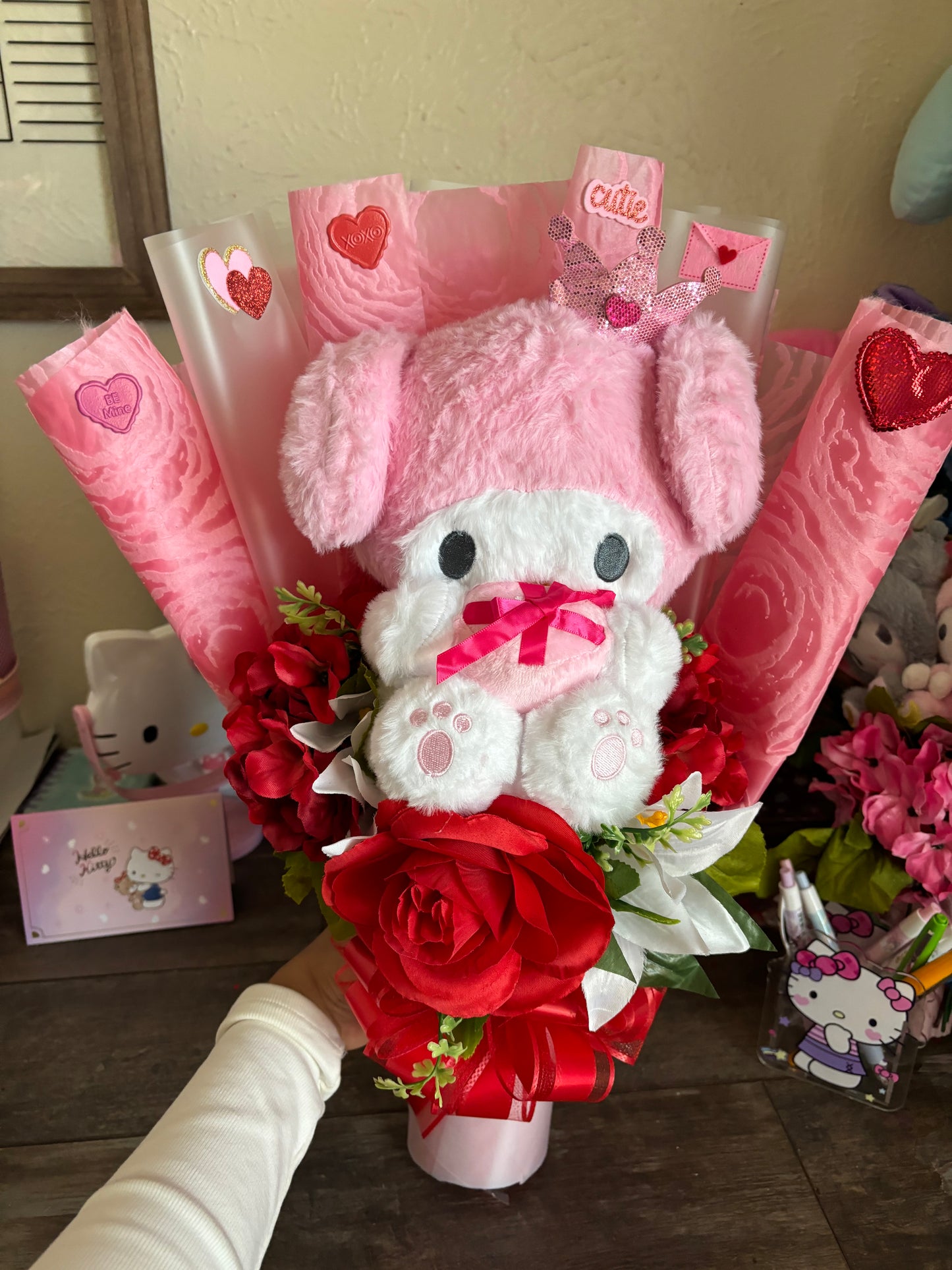 Princess My Melody Valentines plushy bouquet💘