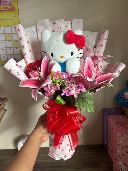 Coquette Hello kitty lily bouquet 💖