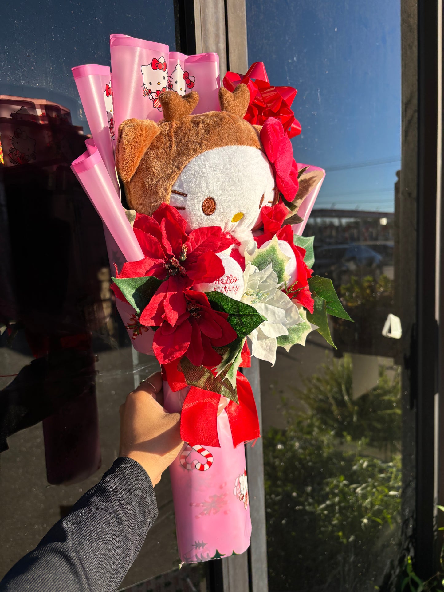 Pink Reindeer HK Christmas bouquet🎀❄️