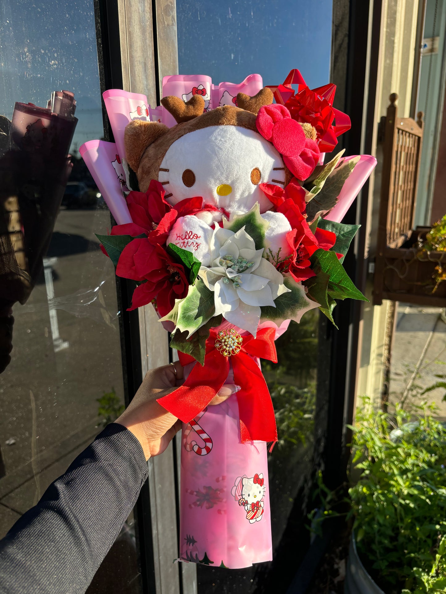 Pink Reindeer HK Christmas bouquet🎀❄️