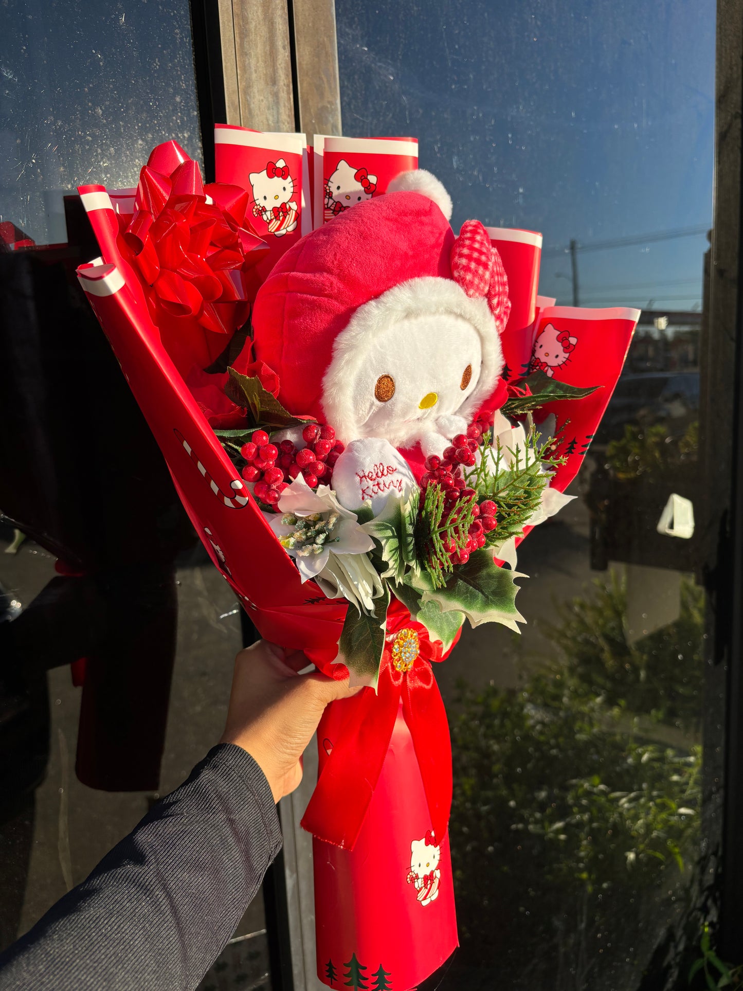 Red Santa HK bouquet🎄♥️