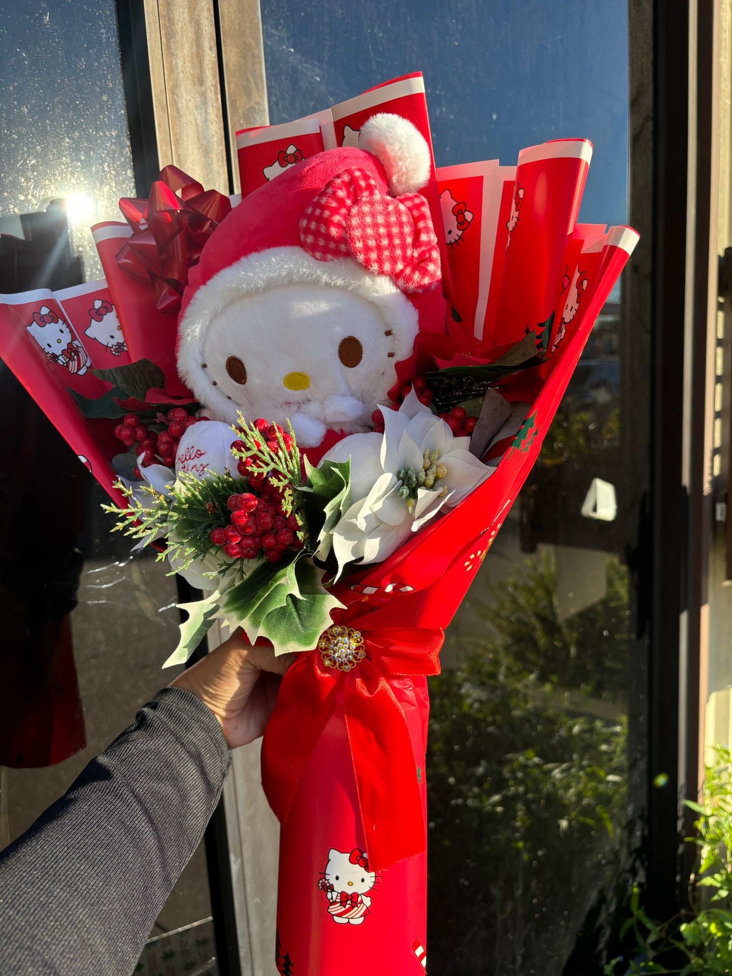 Red Santa HK bouquet🎄♥️