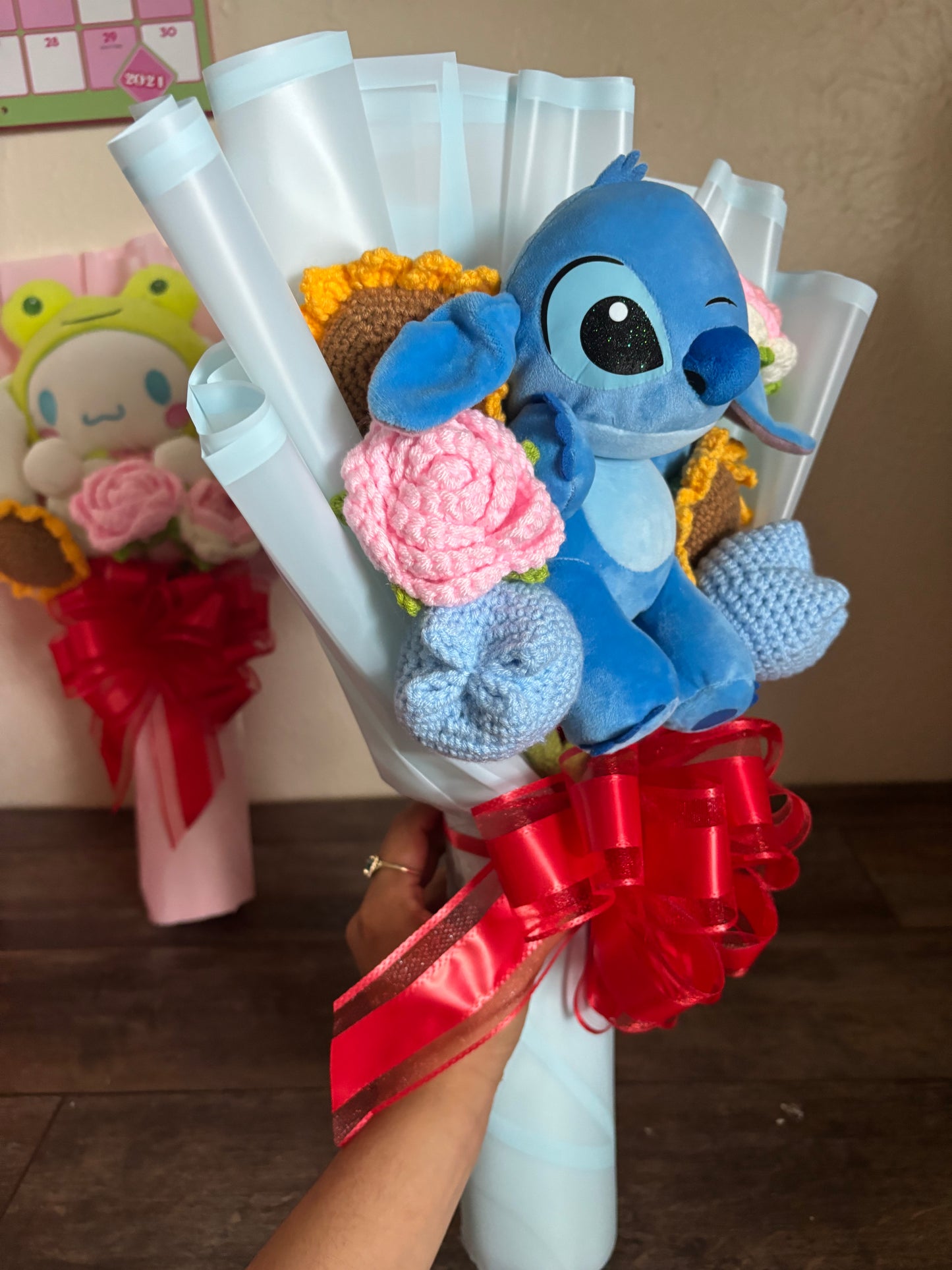 Stitch crochet flower bouquet 🌸